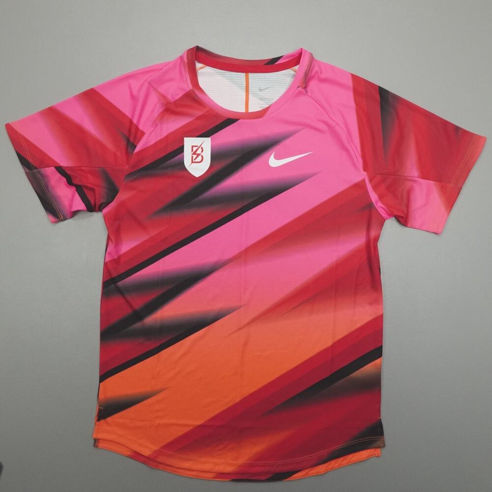 Nike Bowerman Track Club Pro Elite Running Shirt Men's Size S Pink FN0071-614